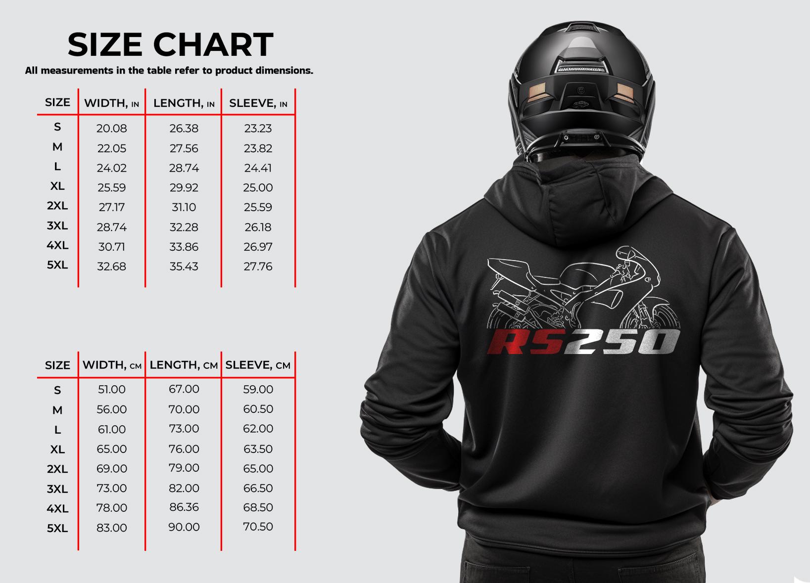 Aprilia RS 250 Inspired Hoodie - Motorcycle Sweatshirt for Riders