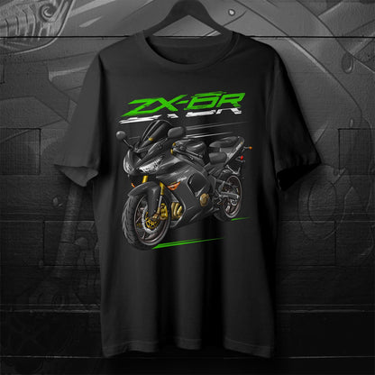 Kawasaki ZX-6R 2005-06 Inspired T-Shirt - Motorcycle Tee Shirt for Riders
