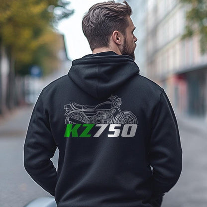 Kawasaki Z750 & KZ750 Inspired Hoodie - Motorcycle Sweatshirt for Riders