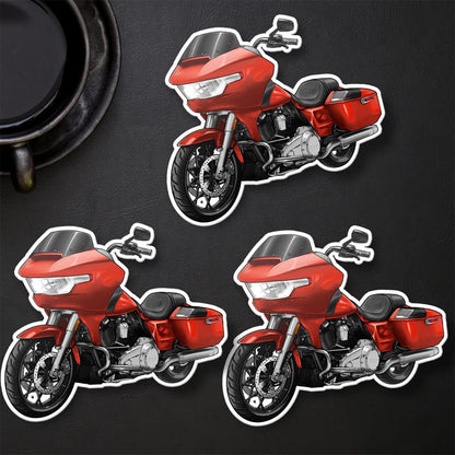 Harley Road Glide FLTRX 2024 Inspired Stickers - Set of 3 Biker Motorcycle Decals