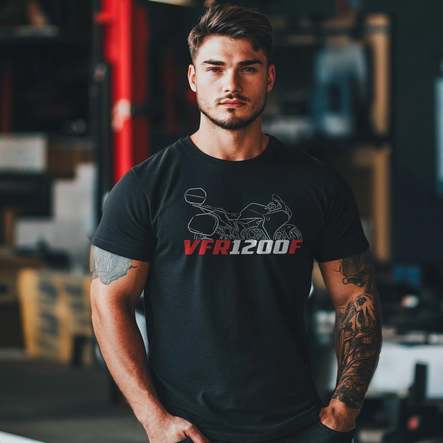 Honda VFR1200F Inspired T-Shirt - Motorcycle Tee Shirt for Riders