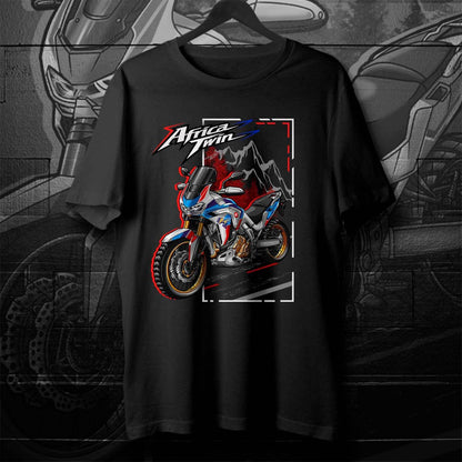 Honda CRF1100L Africa Twin ADV Sports 2020-24 Inspired T-Shirt - Motorcycle Tee Shirt