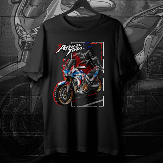 Honda CRF1100L Africa Twin ADV Sports 2020-24 Inspired T-Shirt - Motorcycle Tee Shirt