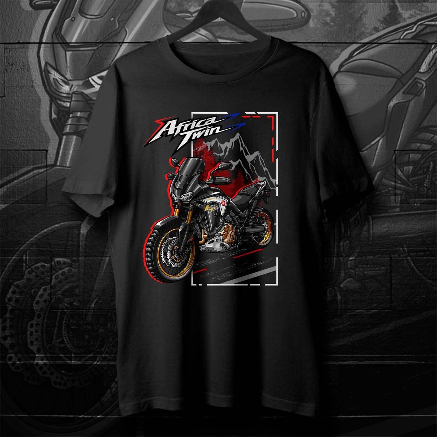 Honda CRF1100L Africa Twin ADV Sports 2020-24 Inspired T-Shirt - Motorcycle Tee Shirt
