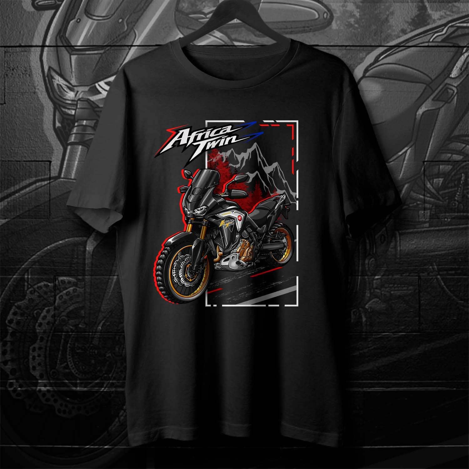 Honda CRF1100L Africa Twin ADV Sports 2020-24 Inspired T-Shirt - Motorcycle Tee Shirt