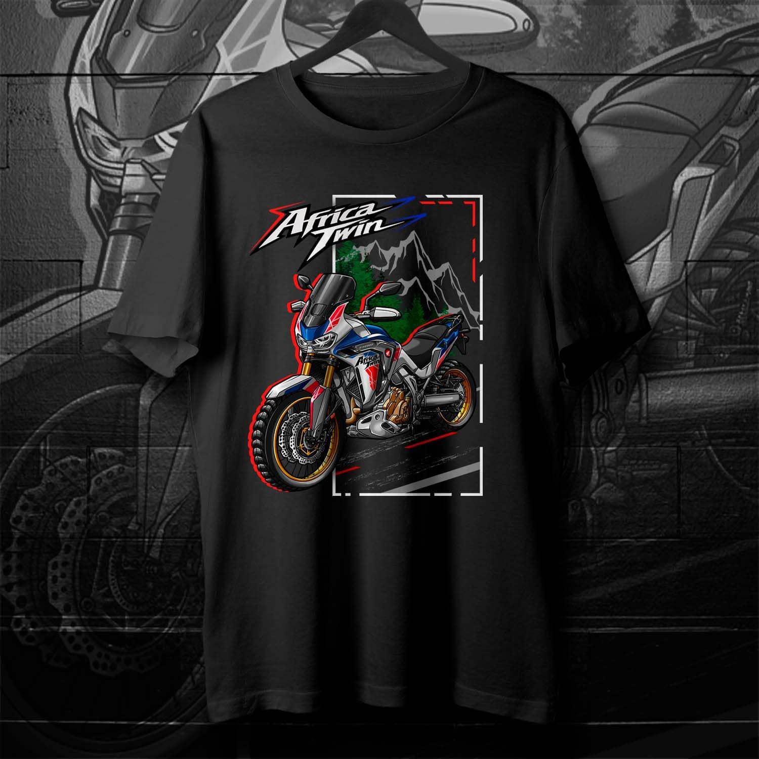 Honda CRF1100L Africa Twin ADV Sports 2020-24 Inspired T-Shirt - Motorcycle Tee Shirt