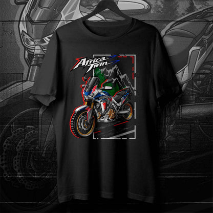 Honda CRF1100L Africa Twin ADV Sports 2020-24 Inspired T-Shirt - Motorcycle Tee Shirt