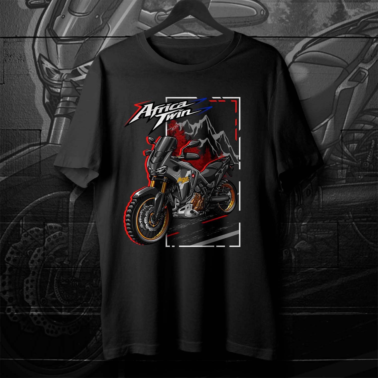 Honda CRF1100L Africa Twin ADV Sports 2020-24 Inspired T-Shirt - Motorcycle Tee Shirt