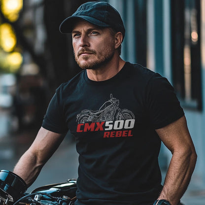 Honda CMX 500 & 500SE Rebel Inspired T-Shirt - Motorcycle Tee Shirt