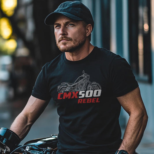 Honda CMX 500 & 500SE Rebel Inspired T-Shirt - Motorcycle Tee Shirt