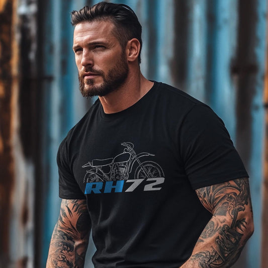 Suzuki RH72 1972 Inspired T-Shirt - Motorcycle Tee Shirt for Riders