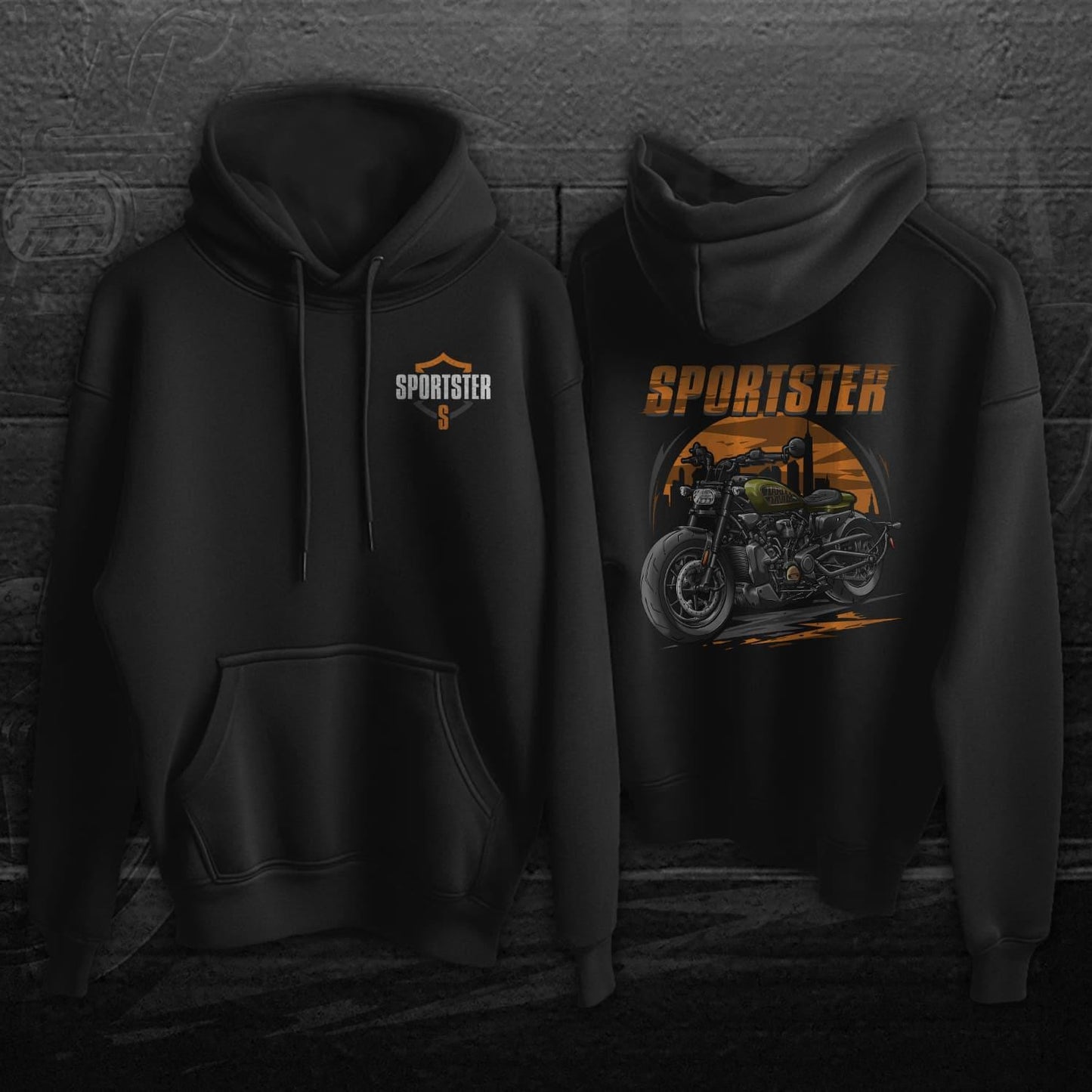Harley Sportster S 2021-24 Inspired Hoodie - Biker Motorcycle Sweatshirt