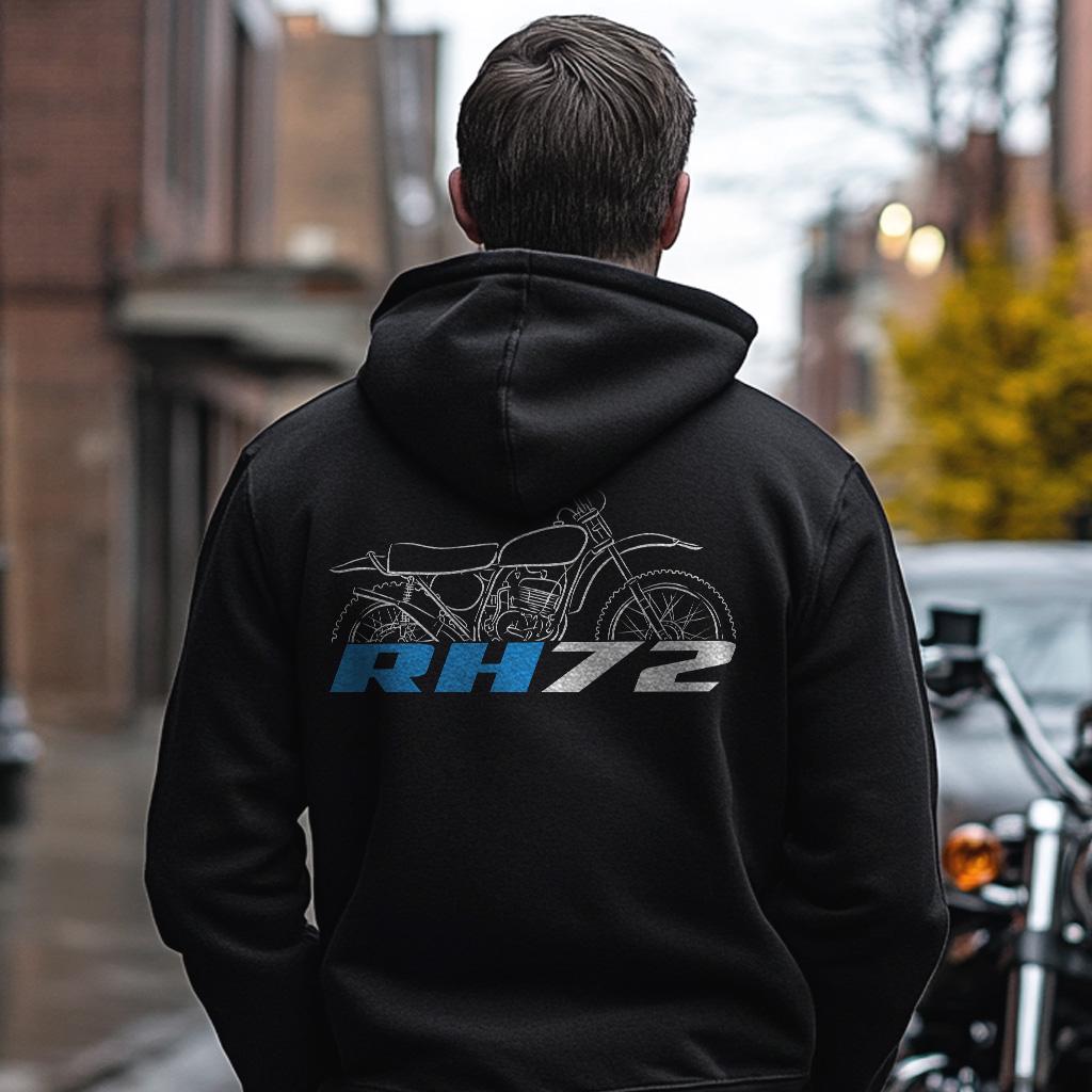 Suzuki RH72 1972 Inspired Hoodie - Motorcycle Sweatshirt for Riders