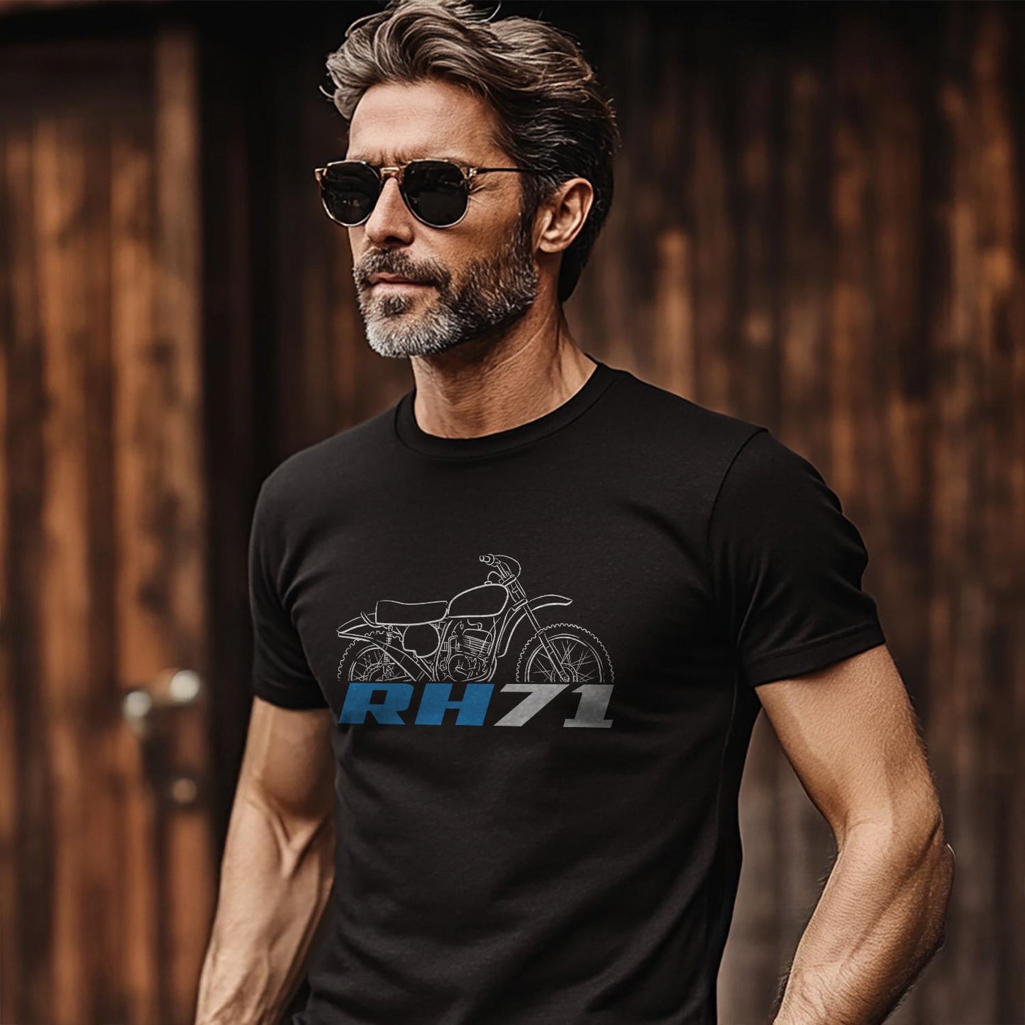 Suzuki RH71 1972 Inspired T-Shirt - Motorcycle Tee Shirt for Riders