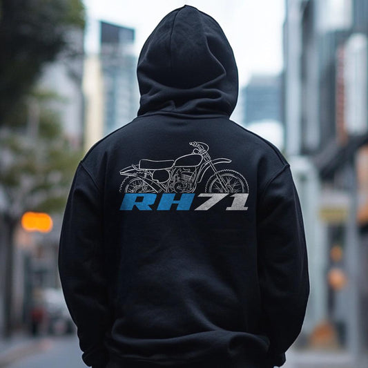 Suzuki RH71 1972 Inspired Hoodie - Motorcycle Sweatshirt for Riders