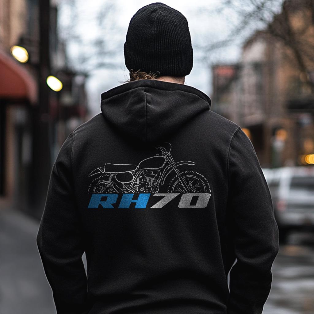 Suzuki RH70 Inspired Hoodie - Motorcycle Sweatshirt for Riders