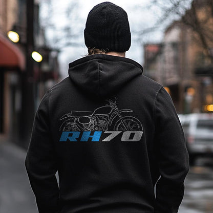 Suzuki RH70 Inspired Hoodie - Motorcycle Sweatshirt for Riders