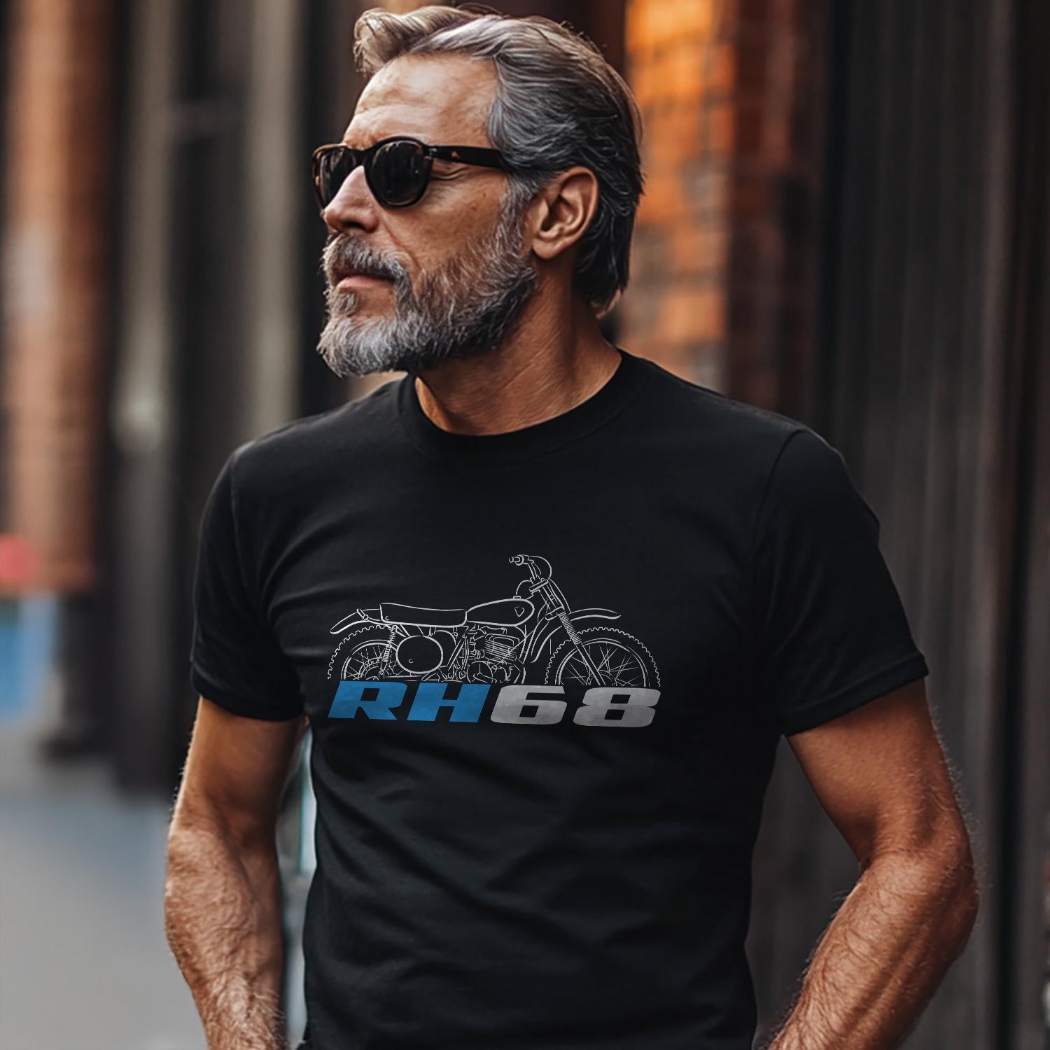 Suzuki RH68 1968 Inspired T-Shirt - Motorcycle Tee Shirt for Riders
