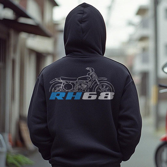 Suzuki RH68 1968 Inspired Hoodie - Motorcycle Sweatshirt for Riders