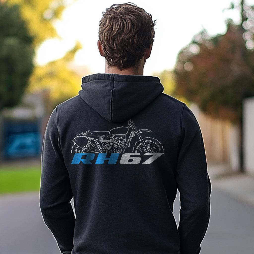 Suzuki RH67 1967 Inspired Hoodie - Motorcycle Sweatshirt for Riders