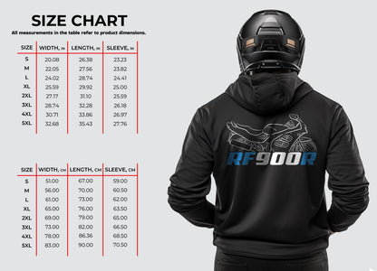 Suzuki RF900R Inspired Hoodie - Motorcycle Sweatshirt for Riders