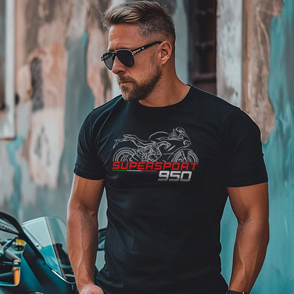 Ducati Supersport 950 Inspired T-Shirt - Motorcycle Tee Shirt for Riders