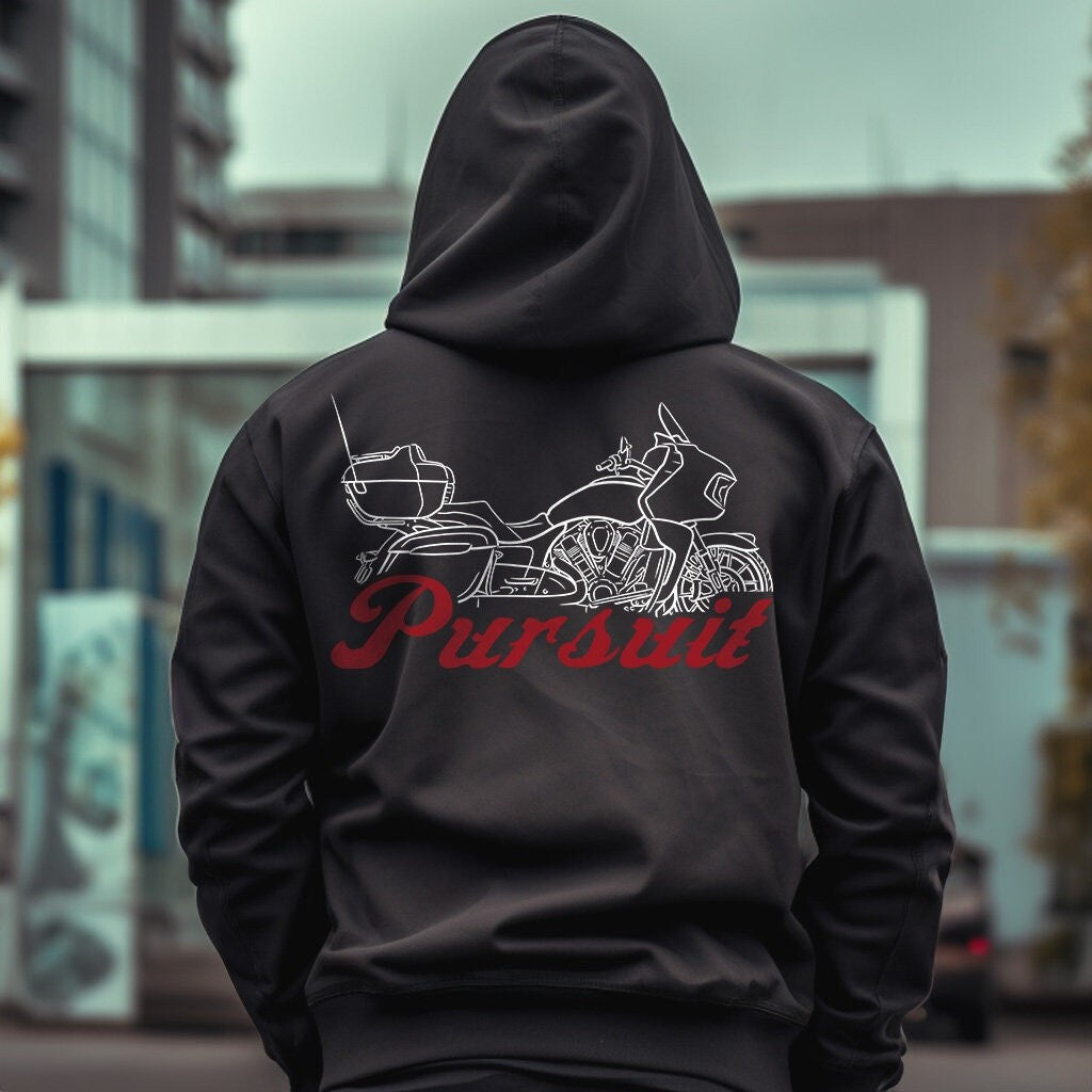 Indian Pursuit Hoodie - Motorcycle Sweatshirt for Biker