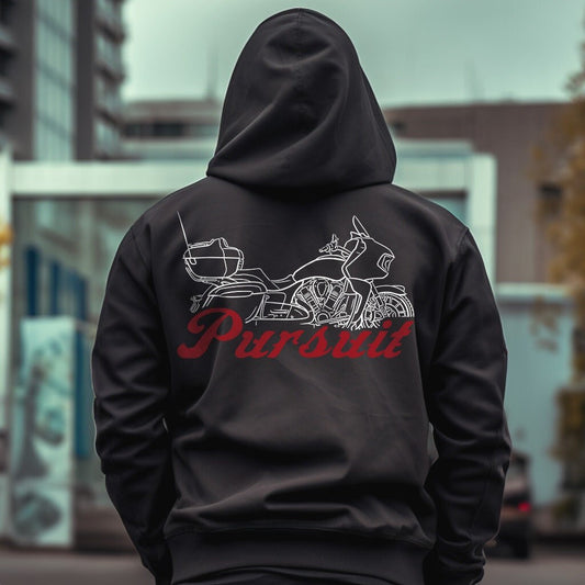 Indian Pursuit Hoodie - Motorcycle Sweatshirt for Biker