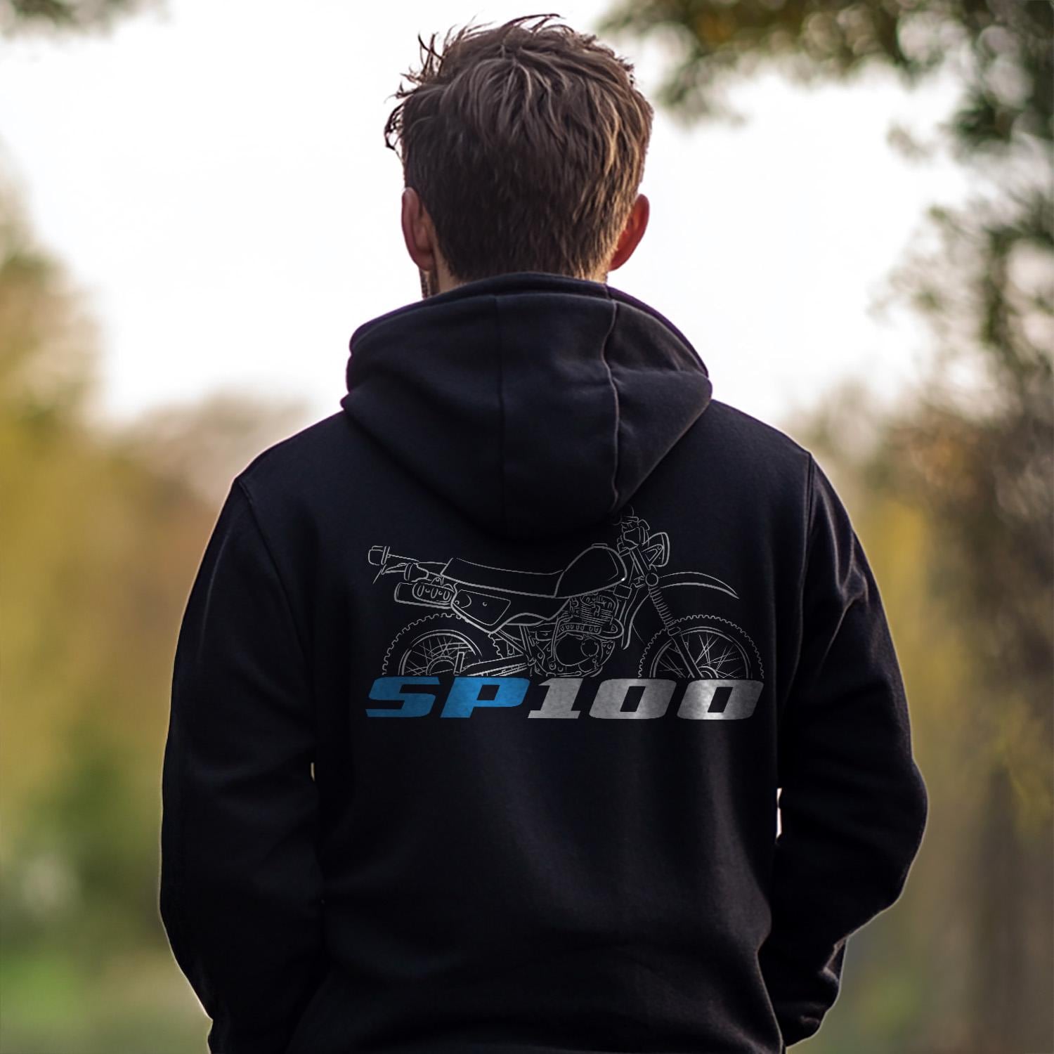 Suzuki SP100 1983 Inspired Hoodie - Motorcycle Sweatshirt for Riders