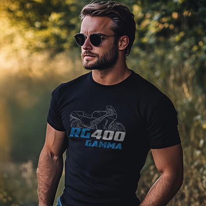 Suzuki RG400 Gamma Inspired T-Shirt - Motorcycle Tee Shirt for Riders