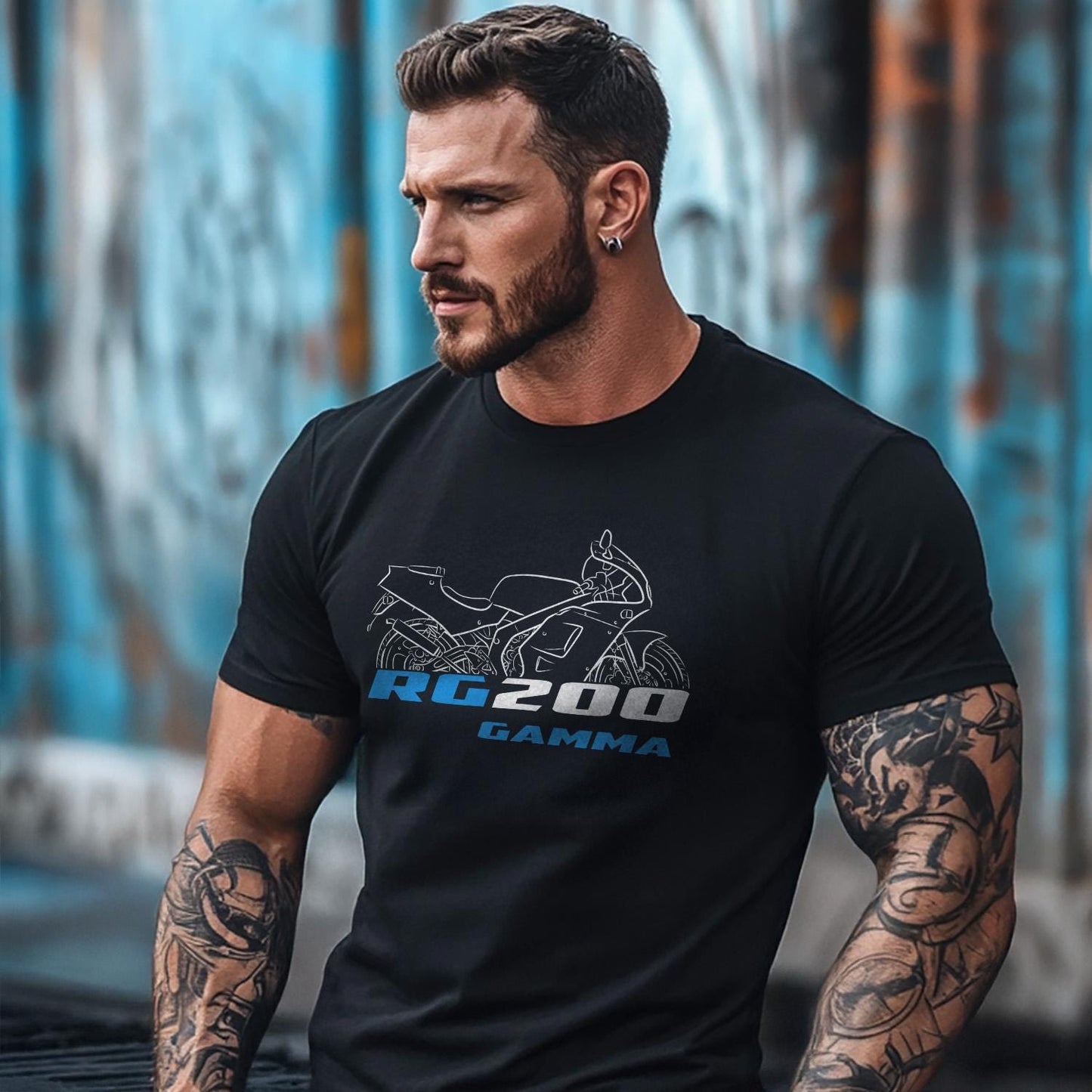 Suzuki RG200 Gamma Inspired T-Shirt - Motorcycle Tee Shirt for Riders