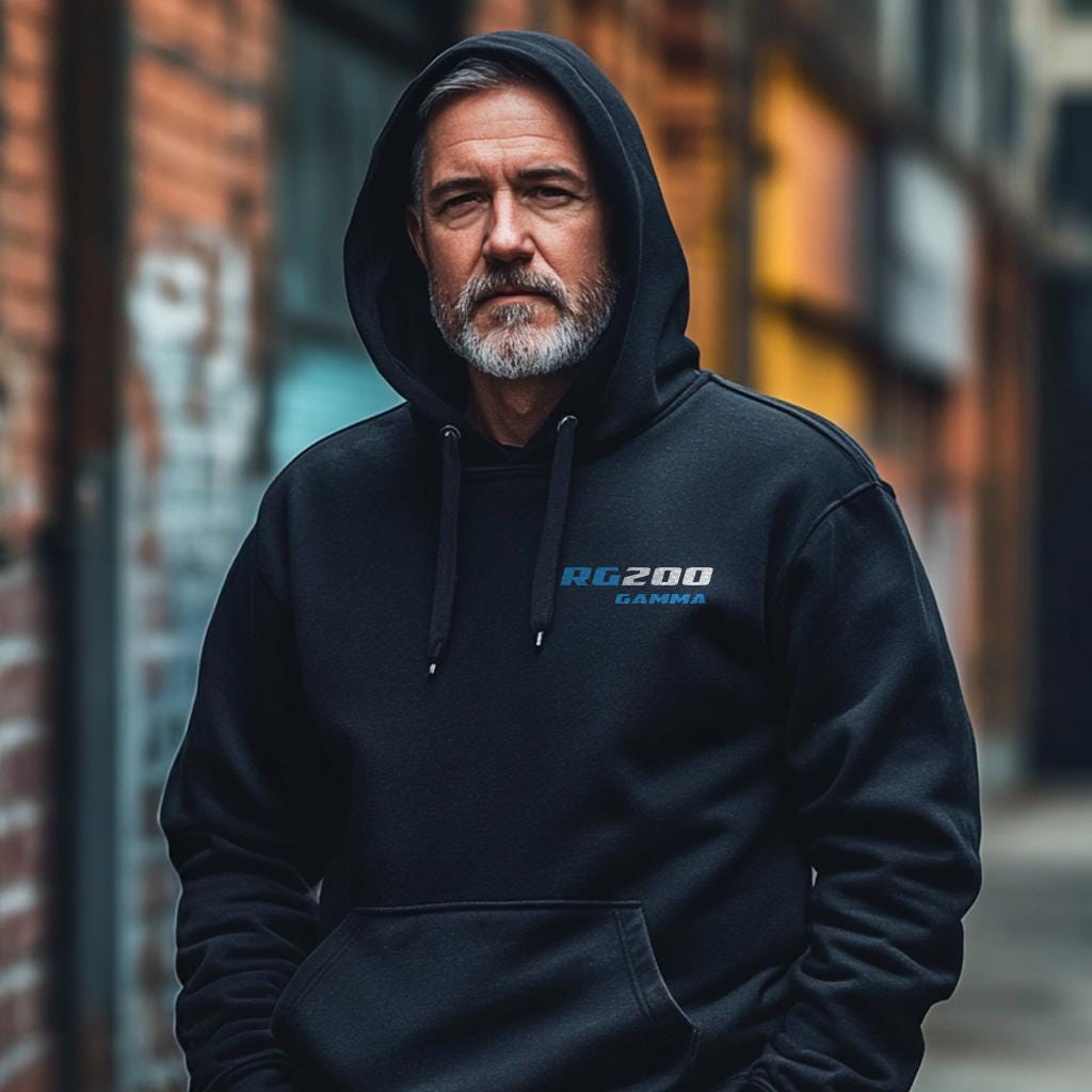 Suzuki RG200 Gamma Inspired Hoodie - Motorcycle Sweatshirt for Riders