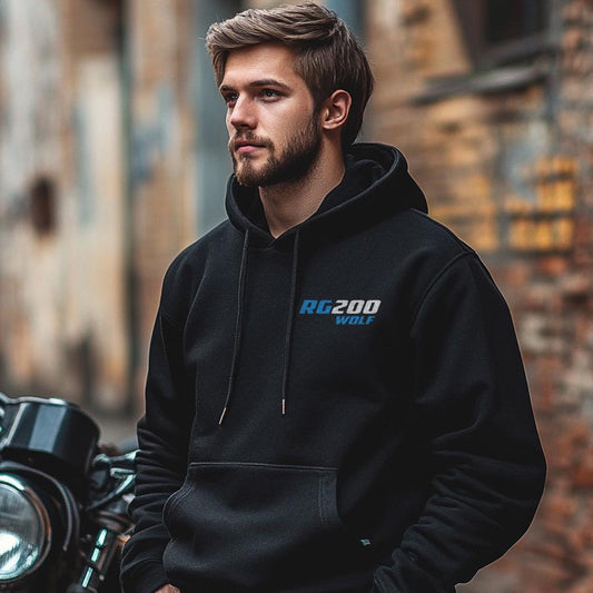 Suzuki RG 200 Wolf Inspired Hoodie - Motorcycle Sweatshirt for Riders