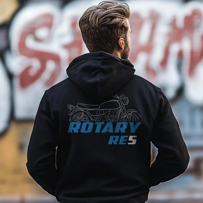 Suzuki RE5 Rotary 1974 - 1976 Inspired Hoodie - Motorcycle Sweatshirt for Riders