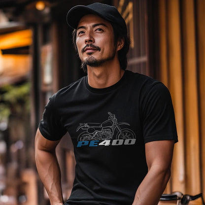 Suzuki PE400 1980 - 1982 Inspired T-Shirt - Motorcycle Tee Shirt for Riders