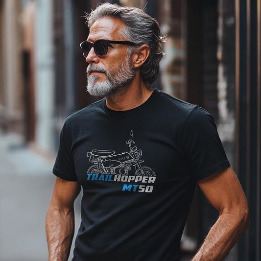 Suzuki MT50 TrailHopper 1971 - 1973 Inspired T-Shirt - Motorcycle Tee Shirt for Riders