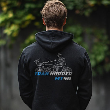 Suzuki MT50 TrailHopper 1971 - 1973 Inspired Hoodie - Motorcycle Sweatshirt for Riders