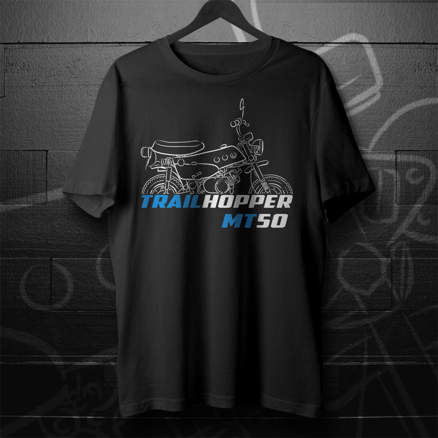 Suzuki MT50 TrailHopper 1971 - 1973 Inspired T-Shirt - Motorcycle Tee Shirt for Riders