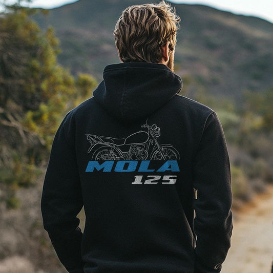 Suzuki Mola 125 Inspired Hoodie - Motorcycle Sweatshirt for Riders