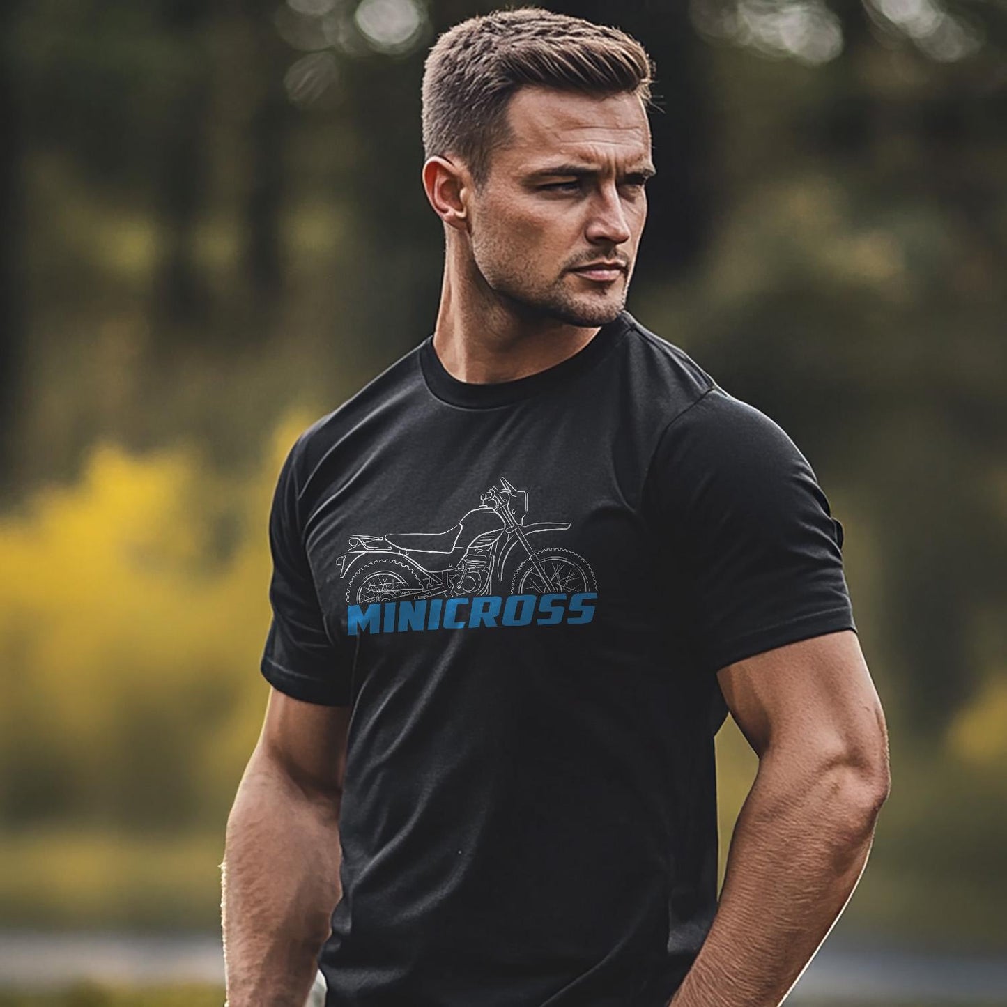 Suzuki Minicross Inspired T-Shirt - Motorcycle Tee Shirt for Riders