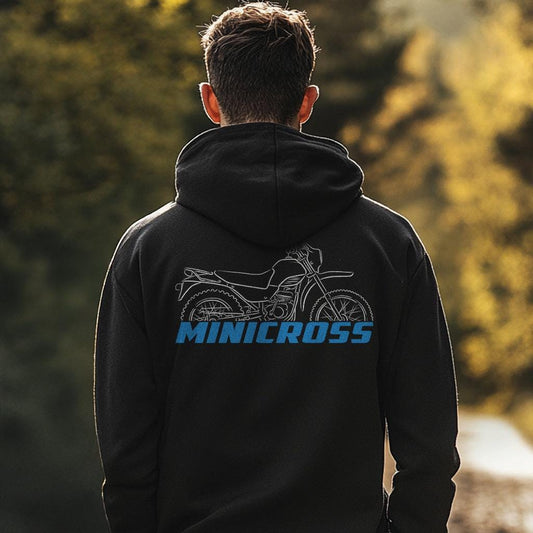 Suzuki Minicross Inspired Hoodie - Motorcycle Sweatshirt for Riders