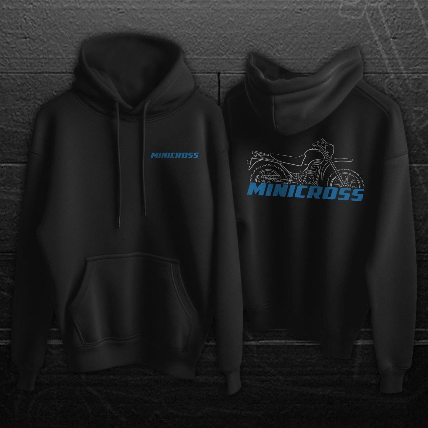 Suzuki Minicross Inspired Hoodie - Motorcycle Sweatshirt for Riders