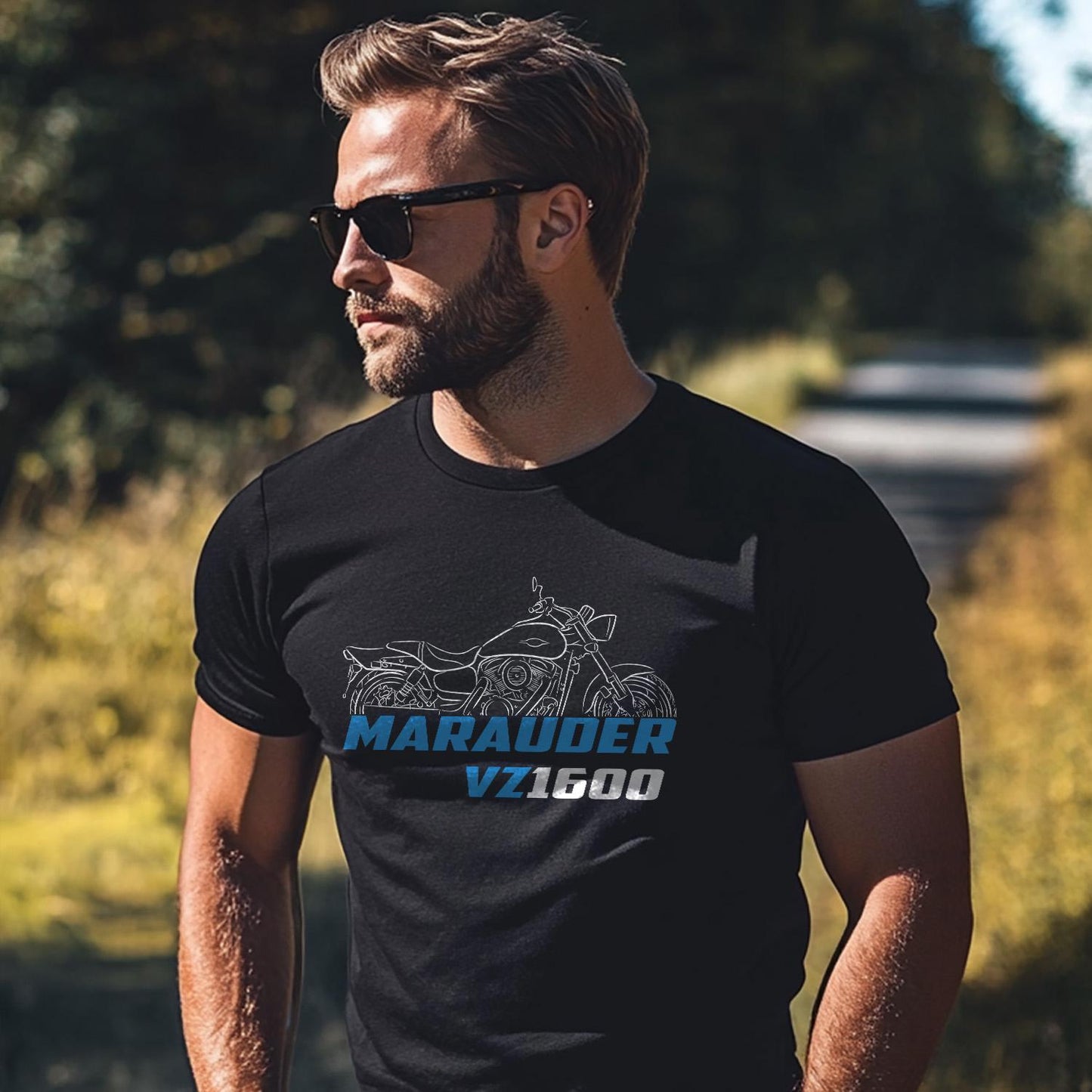 Suzuki VZ1600 Marauder Inspired T-Shirt - Motorcycle Tee Shirt for Riders