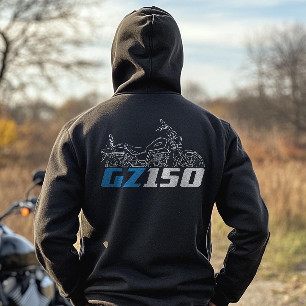 Suzuki GZ150 Inspired Hoodie - Motorcycle Sweatshirt for Riders