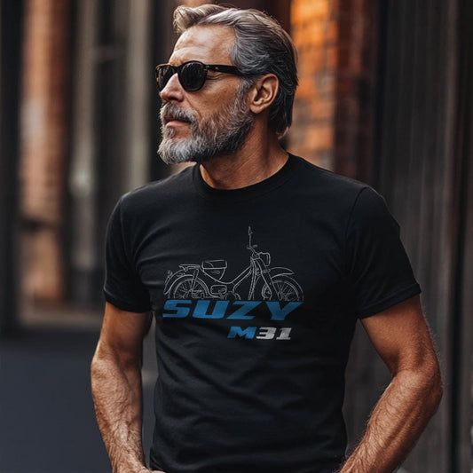 Suzuki M31 Suzy 1964 - 1968 Inspired T-Shirt - Motorcycle Tee Shirt for Riders