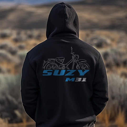 Suzuki M31 Suzy 1964 - 1968 Inspired Hoodie - Motorcycle Sweatshirt for Riders