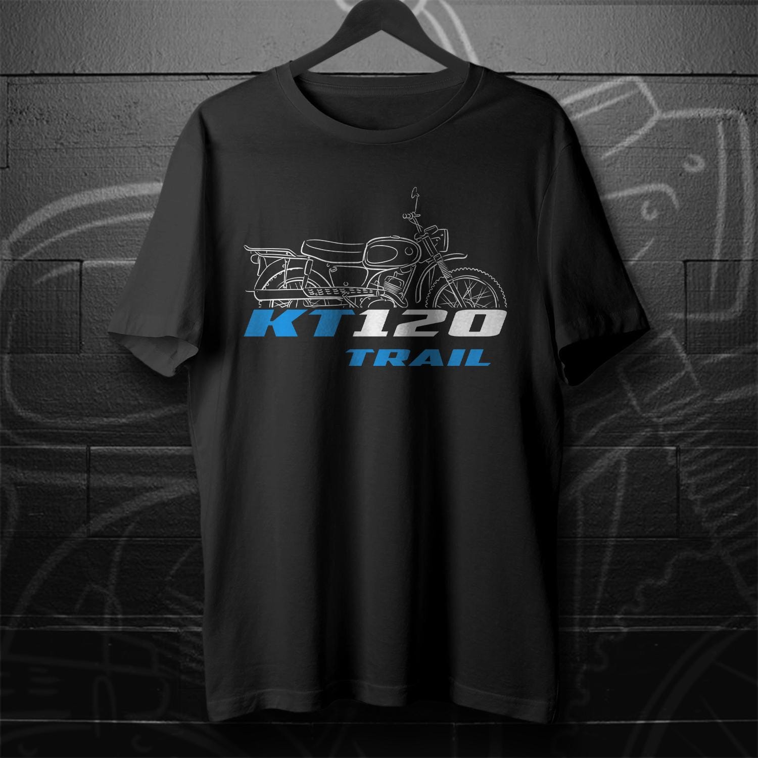 Suzuki KT120 Trail Inspired T-Shirt - Motorcycle Tee Shirt for Riders