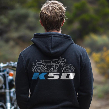 Suzuki K50 Inspired Hoodie - Motorcycle Sweatshirt for Riders