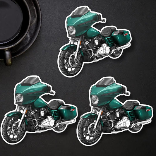 Harley Street Glide FLHX 2024 Stickers - Set of 3 Biker Motorcycle Decals