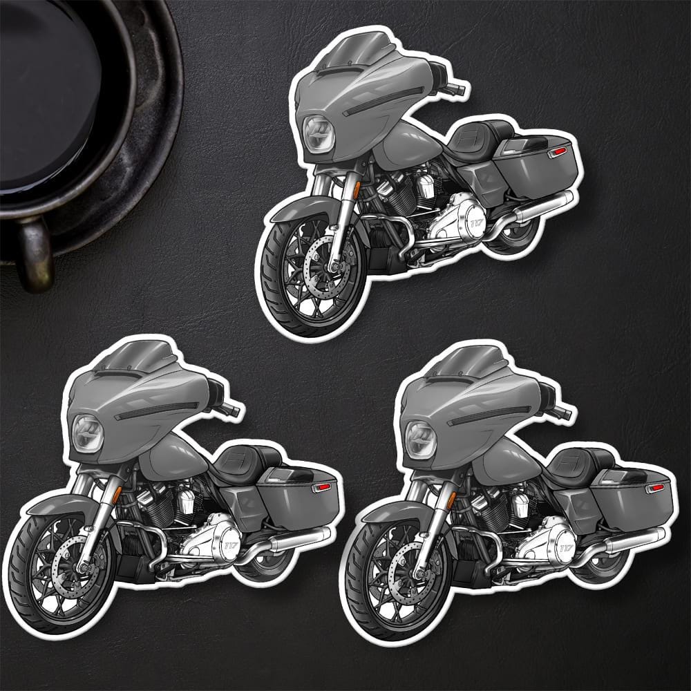 Harley Street Glide FLHX 2024 Stickers - Set of 3 Biker Motorcycle Decals